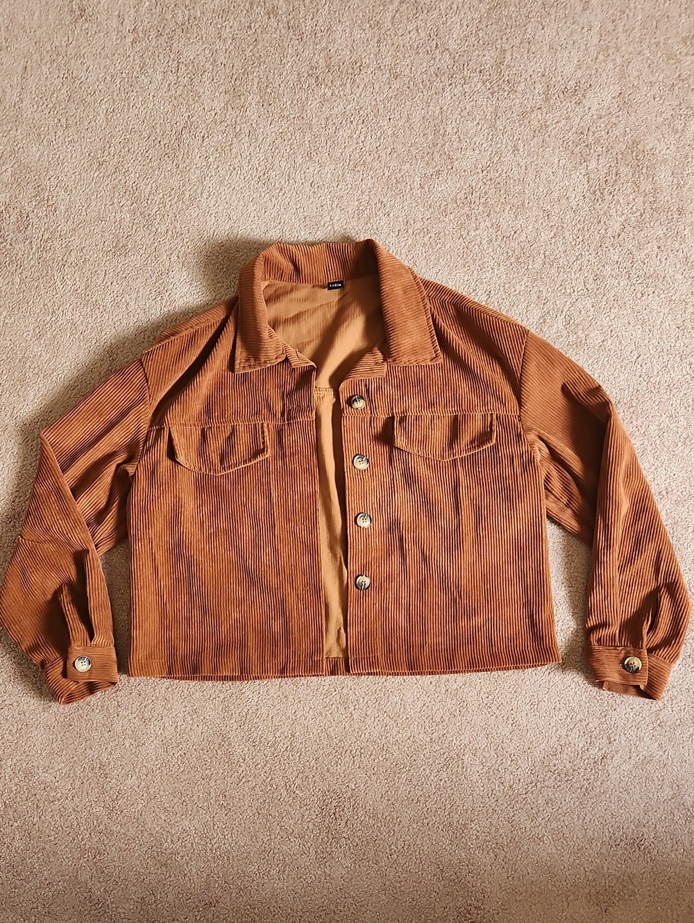Corduroy Button-Up Jacket